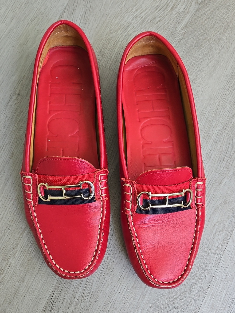 Carolina Herrera Initials Insignia Loafers Size 40 / 9.5 Us